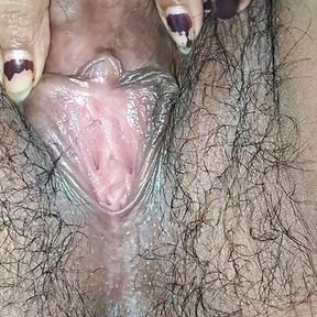 Very Hot Hairy Pussy Close-up