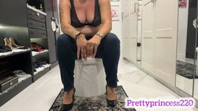 farting while sitting in heels and jeans