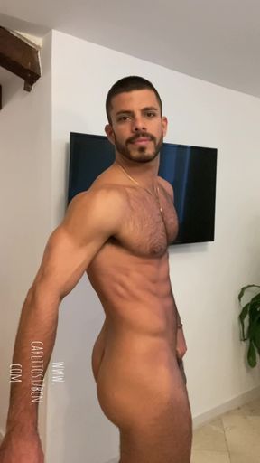 Checking how big my dick is.