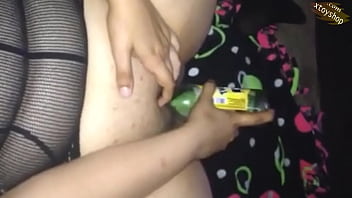 Hot Frozen Bottle Masturbation