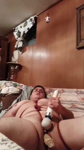 Cumming with My Hand Tied Behind My Back - Ftm Solo DP