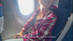 French actress gives hot POV blowjob in airplane
