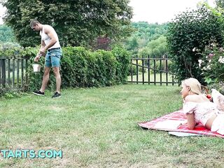 Stepsis gets anal sex in the village from stepbrother