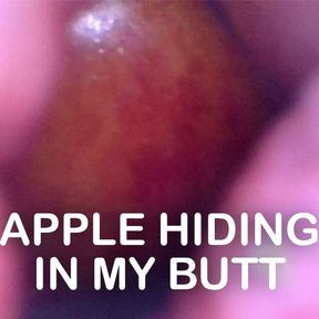 POV of the Apple entering her Ass 🍎