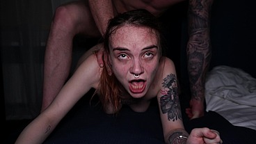 Skinny Teen Slut Cheats With Her Personal Trainer's Big Cock