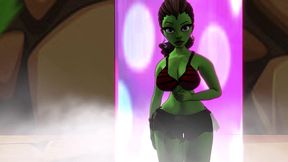 a green big booty alien steps out of a portal for some bbc sex - ai powered voice overs