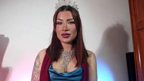 from defeated queen to servant: a story of feet, ass, and pegging