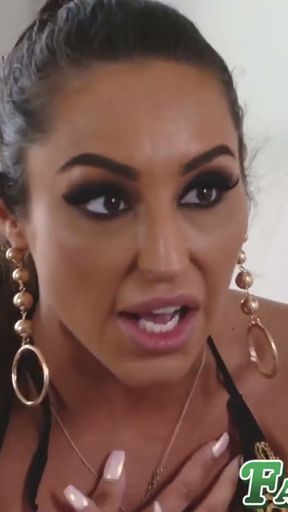 Gorgeous stepmom Christiana Cinn spreads legs for big cock   Clip 1
