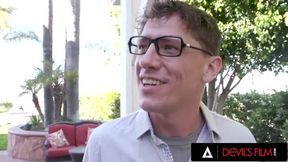DEVILS FILM - Sexy Nudist Babe Selina Bentz Gets Fucked By Her Architect In Her Backyard