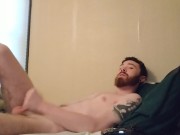 Masturbating until a really loud orgasm