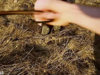 Football, whipping, and hard anal -- an outdoor domination adventure