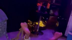 Mistress Tirza tied to the floor and fucked out 1