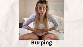 Burping 34 times in 5 minutes