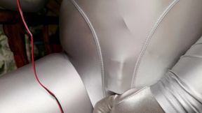 I wore a silver bodysuit