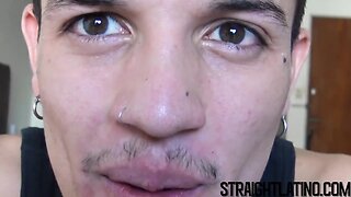 Young man engaged in threeway with latino ass drilling