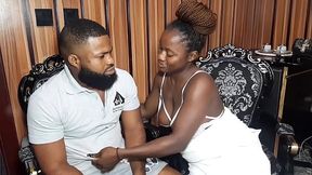 Horny Wife Interupted Busy Husband To Get Some Good Sex For The Night