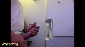 self jerk solo on an airplane