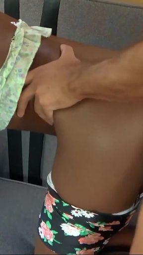 Cute Black Girlfriend HARDCORE Deep Throat &amp; Doggystyle Makes Her Drip   Clip 2