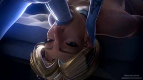 Widowmaker Fucks Emma Frost's Throat - Animation by: