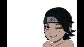 Sarada est&aacute_ obsesionada con naruto
