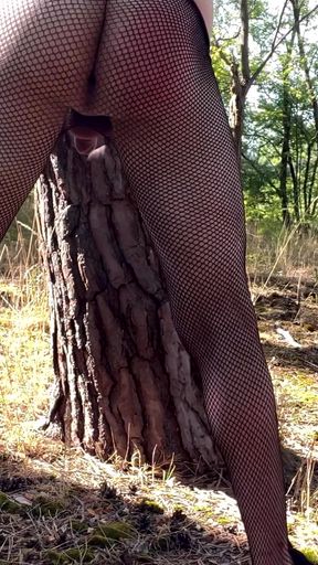Key moment from &quot;Teen boy walk in nature naked for gay daddy big dick pantyhose flash&quot;