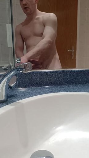 Massage in front of the mirror