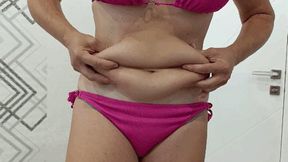 Play with belly rolls and slap 2