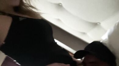 Fucked at Party then Sitting Cum Filled Pussy on Husbands Face