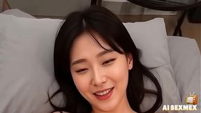 Korean girl masturbating at home &#x00A6; Orgasm&#x1F4A6; girl teasing her big ass&#x1F351; and pussy&#x1F32E;&#xFE0F; &#x00A6; Virtual Sex [AI generated]