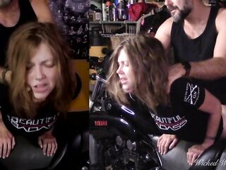 "Please cum in my butt" Biker Honey Lets Me Screw Her Consummate Booty Bent Over My Motorcycle (Free)