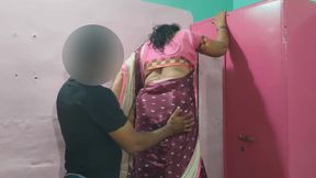 Amateur Desi Stepmom's Hardcore Chair Session with Her Thirsty Stepson - Rough Doggystyle &amp; Creampie