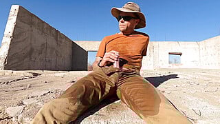 Fountains of piss while working in the desert