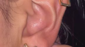 Touching my ear – you can’t look away