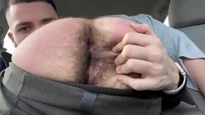 Gay Men Get Handsy with Cock and Ass Inside a Car – Public Dedo Action