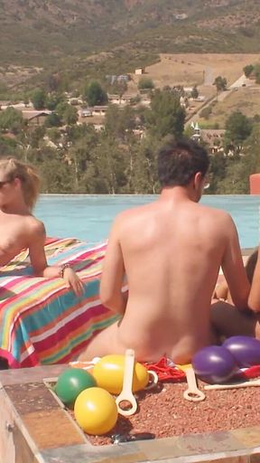 Ostrich Egg Sex Race - Group Sexgames