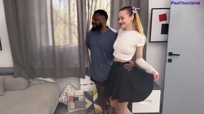 Group Sex with a Couple Women Wearing Pantyhose