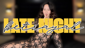 Late Night Betrayal: Jerk off next to her