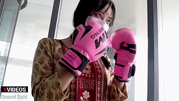 Desi UFC Fighter Girl Punch Likes a Pro