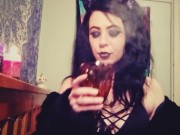smoking and drinking - cigarette & bong