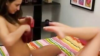 Lesbian Blondies Unleash Passionate Sexual Energy - Old Video Revamped With New Editing & Sound Effects