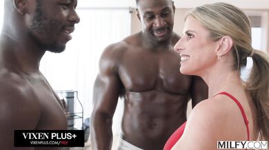 MILFY Fit Blonde MILF Cory Chase Gets DPed By Two Massive BBCs