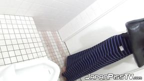 Secret&#x1F92B; cam captures shy Asian women urinating in a shared bathroom