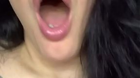 Latina with Big Ass and Tits Encourages Jerking and Gets Cumshot