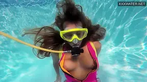 Platinum Blonde Irina Super Beauty Underwater