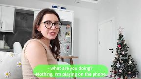 Stepmom's 18yo stepsister asks for help with her first anal