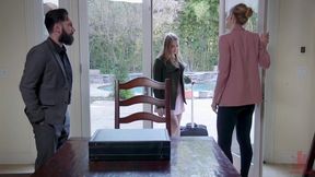 Corporate Anal Whore Sells Out Her Little Stepsister's Pussy