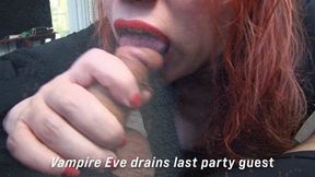Vampire Evangeline drains the party guest Levi 3