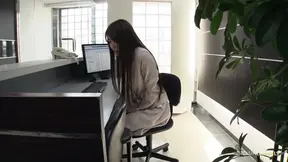 Office Slut sucks CEO's cock in the restroom