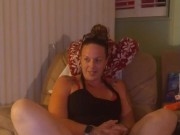 Filming Roommate Smoke Cigarettes In Her Bra and Panties Part 2