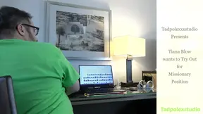 Young cutie Tiana blows and fucks 18-year-old Tad Pole